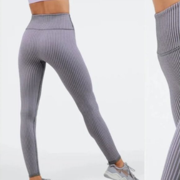Fabletics High Waisted Ribbed Leggings - Picture 3 of 10
